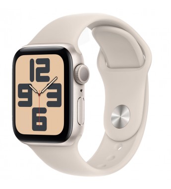 Apple Watch Series SE 2 40mm MXEF3LL/A S/M GPS (2024) - Caja de Aluminio Starlight Sport Band