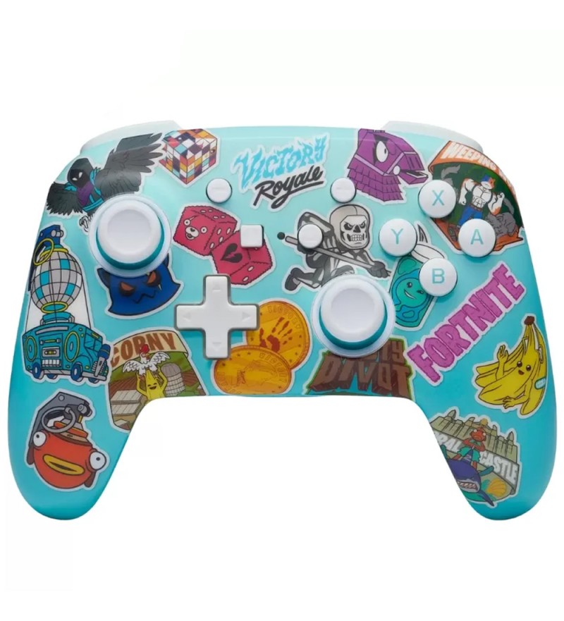  Control Wireless PowerA Nintendo Switch PWA-A-09171 Bluetooth - Fornite Sticker Mania 