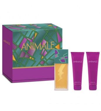 Perfume Kit Animale For Women EDP 100mL + Body Lotion 100mL + Shower Gel 100mL - Femenino