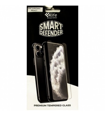 Pelicula para iPhone 13/13 Pro Max 4Life Premium Tempered Glass Privacy - Negro