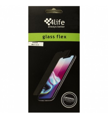 Pelicula para iPhone XR/11 4Life Glass Flex 0.33mm - Transparente