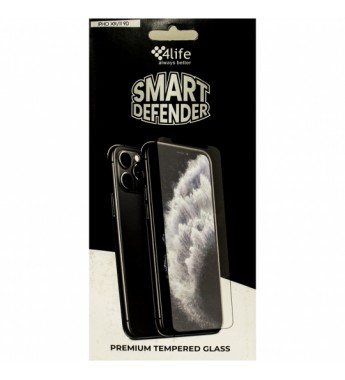 Pelicula para iPhone XR/11 4Life Premium Tempered Glass 9D - Transparente