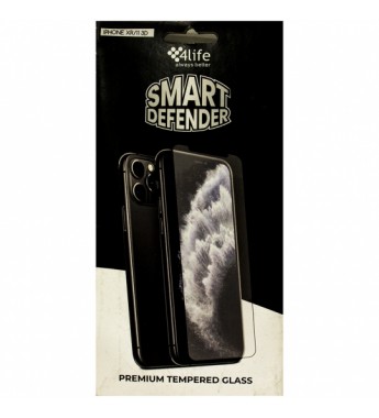 Pelicula para iPhone XR/11 4Life Premium Tempered Glass 3D - Transparente
