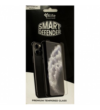 Pelicula para iPhone 13/13 Pro 4Life Premium Tempered Glass Privacy - Negro