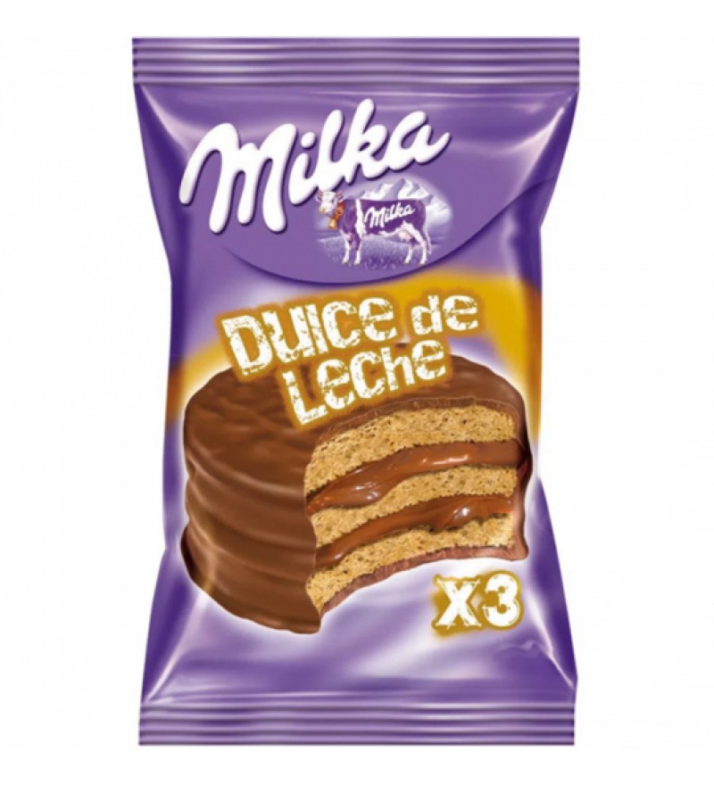 Alfajor Milka Triple Dulce de Leche (6 Unidades)