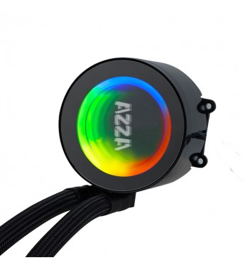 Cooler para CPU Azza Blizzard 360 LCAZ-360R-ARGB con iluminación RGB/360mm - Negro