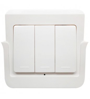 Interruptor de Pared Smart Eachen V2-3C 433MHZ RF8600013-WT Wi-Fi/3 Botones - Blanco