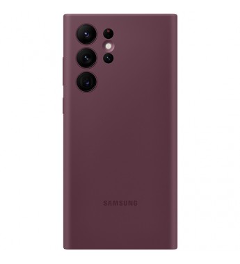 Funda para Galaxy S22 Ultra Samsung Silicone Cover EF-PS908TEEGWW - Burgundy