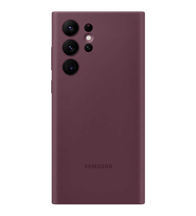 Funda para Galaxy S22 Ultra Samsung Silicone Cover EF-PS908TEEGWW - Burgundy