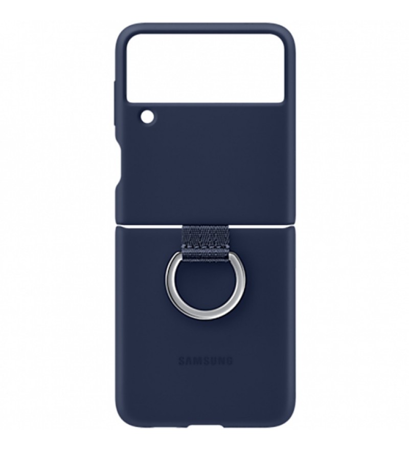 Funda para Galaxy Z Flip 3 Samsung Silicone Cover with Ring EF-PF711TNEGWW - Navy