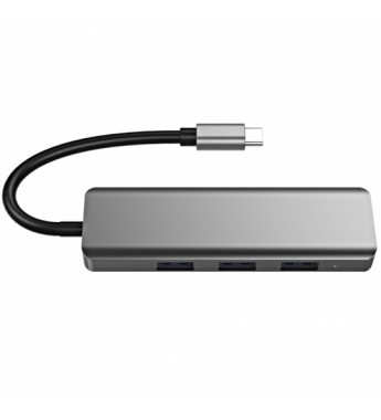 Hub USB Satellite A-HUBC52 Type C con 3 Puertos USB/Puerto PD/HDMI - Grafito