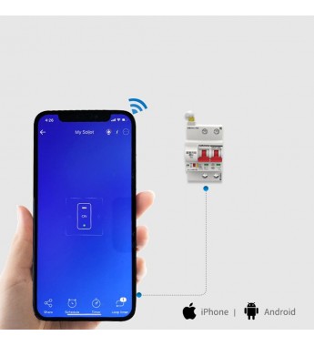 Disyuntor MCB ZISB9-2P 40A Wi-Fi - 230V/50Hz (Caja Fea)