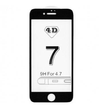 Protector de Pantalla para iPhone 7 y 8 4D - Negro