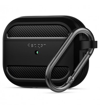 Funda para AirPods Pro Spigen Rugged Armor ASD00540 - Matte Black