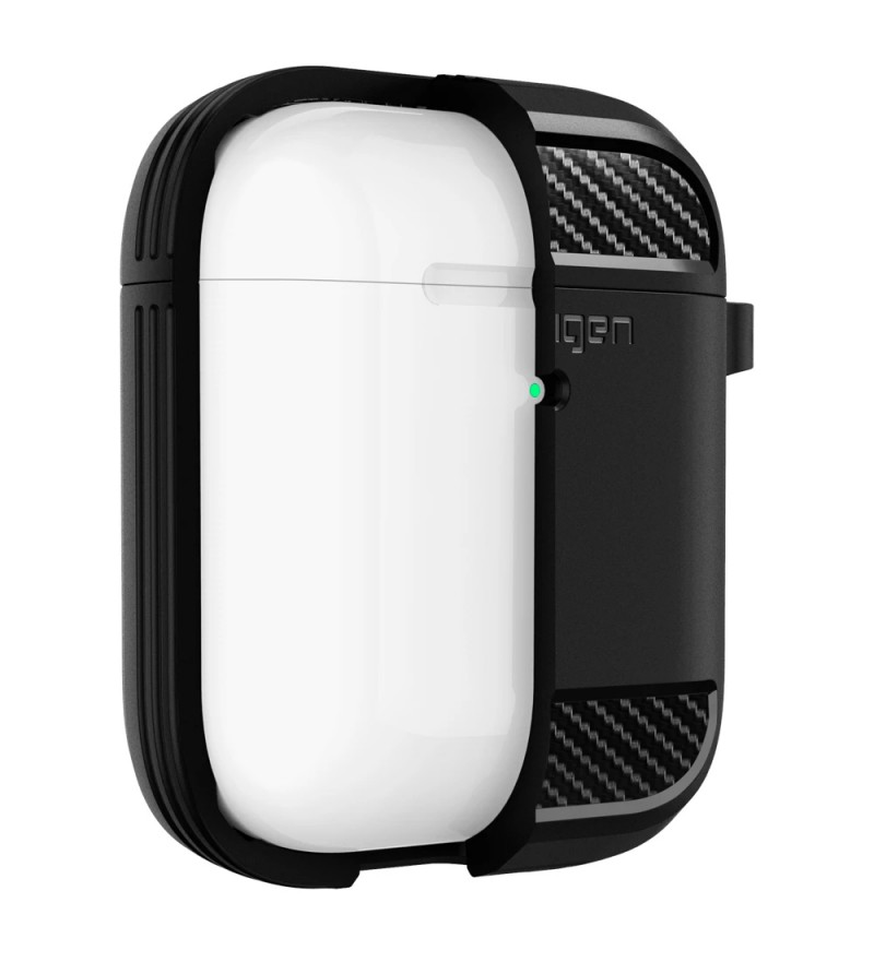 Funda para AirPods 2nd/1st Gen Spigen Rugged Armor ASD01117 - Matte Black