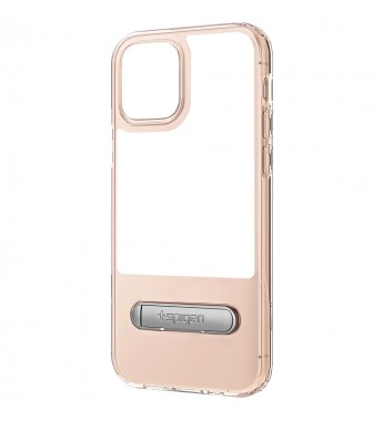Funda para iPhone 12/12 Pro Spigen Slim Armor Essential S ACS01532 - Cristal Rosa