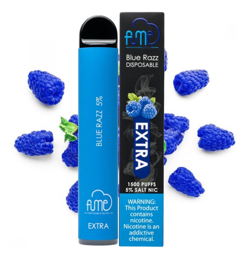 Vape Desechable Fume Extra 1500 Puffs con 5% Nicotina - Blue Razz