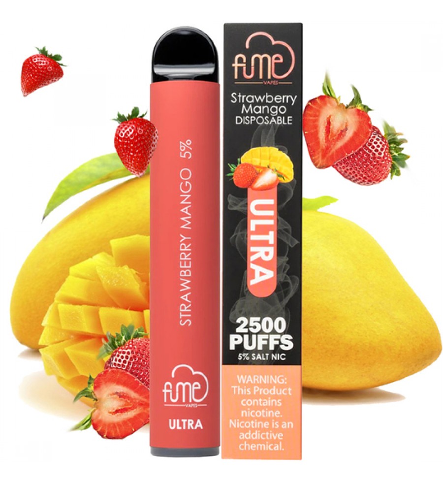 Vape Desechable Fume Ultra 2500 Puffs con 50mg Nicotina Strawberry Mango